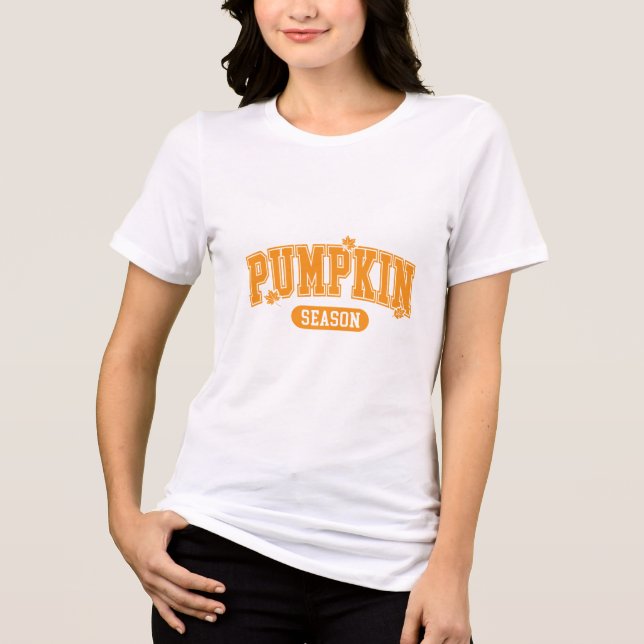 Pumpkin Season Tri-Blend Shirt (Front)