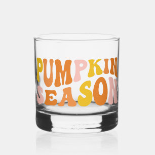 Pumpkin Season Whiskey Glass