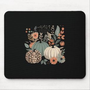 Pumpkin Season Wildflower Thanksgiving Autumn Fall Mouse Pad