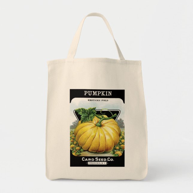 Pumpkin Seed Packet Label Tote Bag (Front)