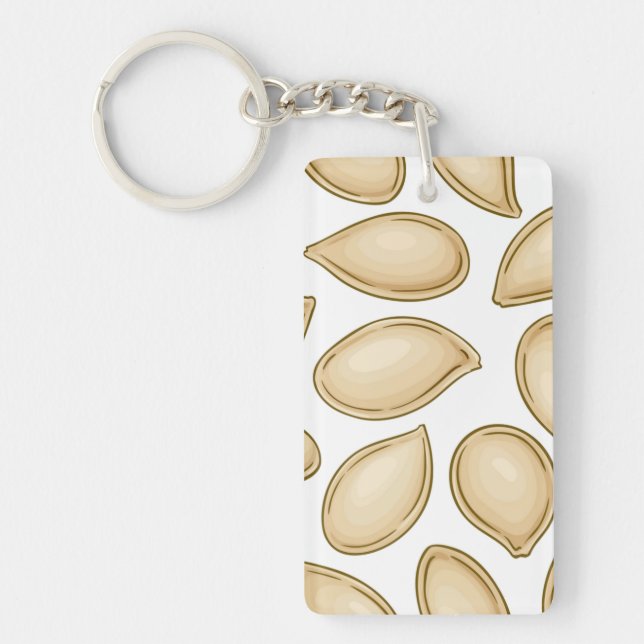Pumpkin seeds pattern key ring (Front)