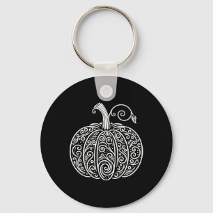 Pumpkin Shirt Women Cute Autumn Fall Thanksgiving Key Ring