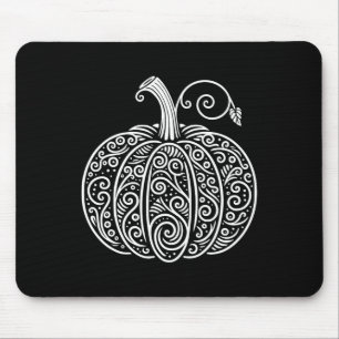 Pumpkin Shirt Women Cute Autumn Fall Thanksgiving Mouse Pad
