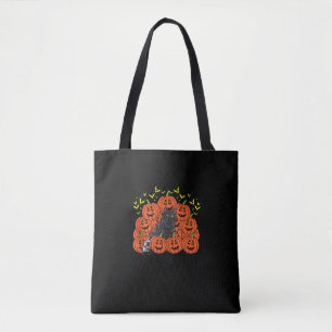 Pumpkin Siberian Cat Halloween Kitten Jack O Lante Tote Bag