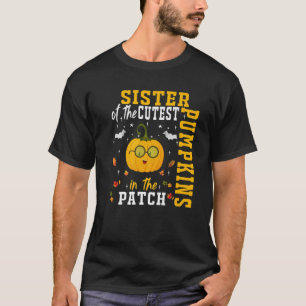 Pumpkin Sister Of The Patch Funny Pumpkin Family H T-Shirt