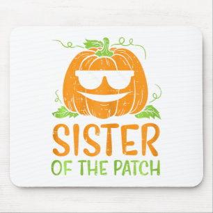 Pumpkin Sister Of The Patch Halloween Family Sis G Mouse Pad