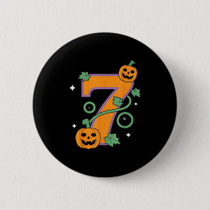 Pumpkin Six Seven 67 Matching 7 Halloween Couple 6 Cm Round Badge