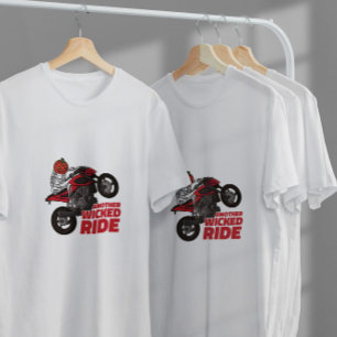 Pumpkin Skeleton Bike T-Shirt