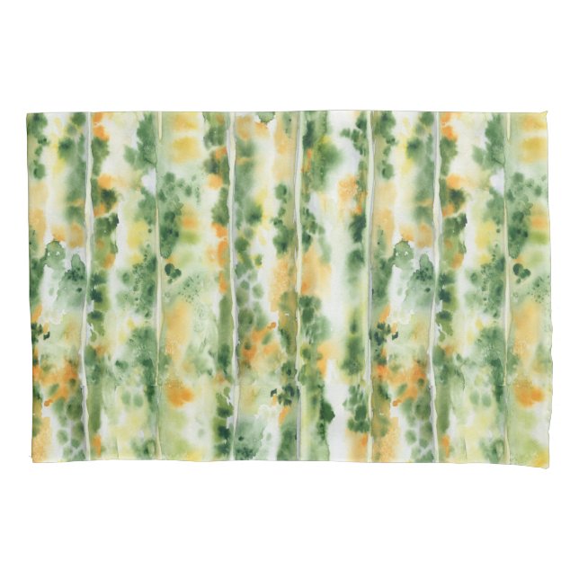 Pumpkin skin yellow-green pattern pillowcase (Front)