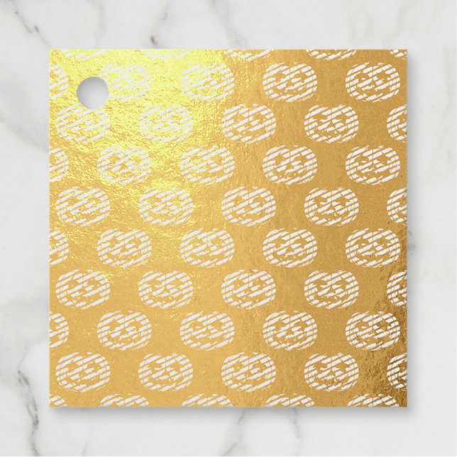 Pumpkin Skull  Favour Tags (Front)