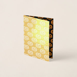 Pumpkin Skull  Foil Card