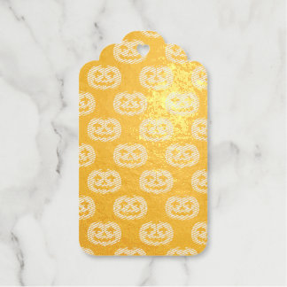 Pumpkin Skull Gift Tags