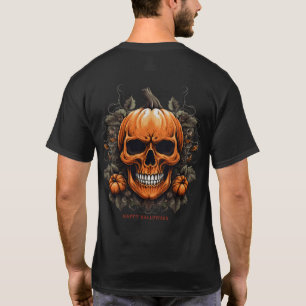 Pumpkin Skull Halloween T-Shirt