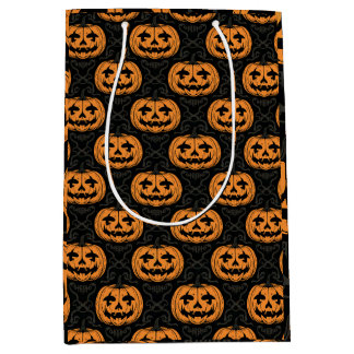 Pumpkin Skull Medium Gift Bag