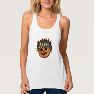 Pumpkin Skull Singlet