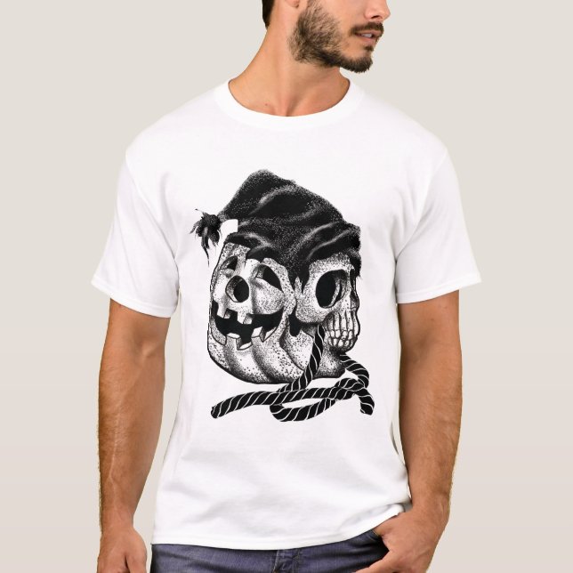 "Pumpkin Skull's Twisted Fate" T-Shirt (Front)