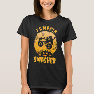Pumpkin Smasher Toddler Halloween For Monster Truc T-Shirt