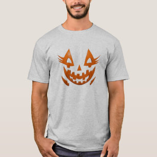 Pumpkin Smile Face T-Shirt Cute Halloween Tee