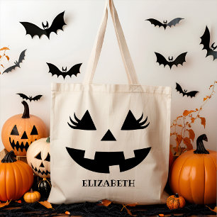 Pumpkin Smile, Halloween Gift Tote Bag