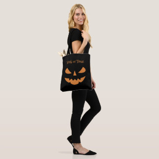 pumpkin smile tote bag