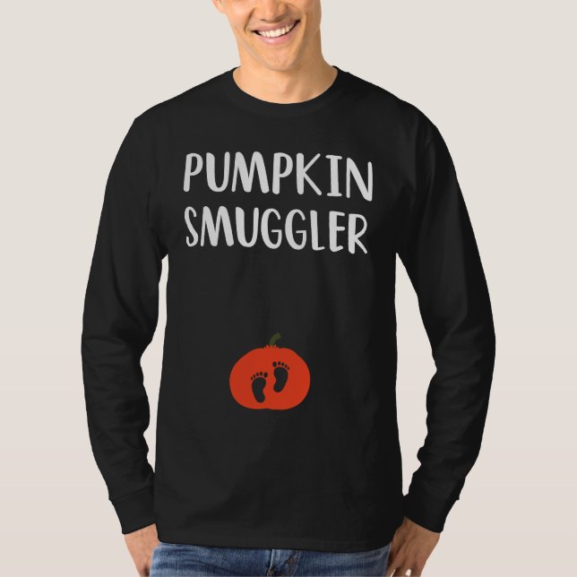 Pumpkin Smuggler  Expecting Parents Pregnancy Reve T-Shirt (Front)