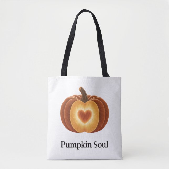 Pumpkin Soul – Cozy Fall Tote Bag (Front)