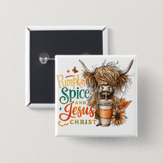 Pumpkin Spice.... 15 Cm Square Badge