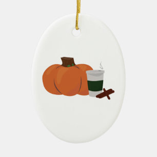 Pumpkin Spice 2 Ceramic Tree Decoration