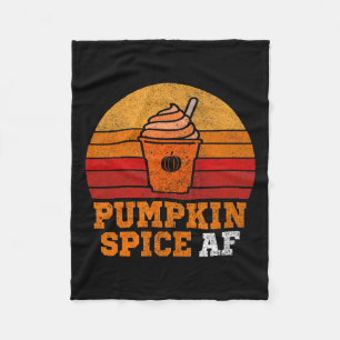 Pumpkin Spice Af Fun Men Husband Apparel Halloween Fleece Blanket