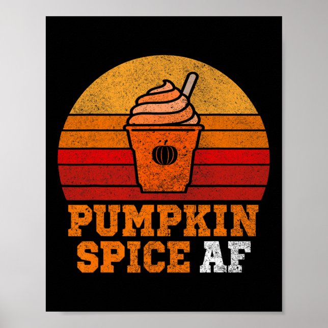 Pumpkin Spice Af Fun Men Husnd Apparel Halloween G Poster (Front)