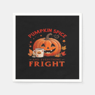 Pumpkin Spice And Everything Fright Halloween Desi Napkin