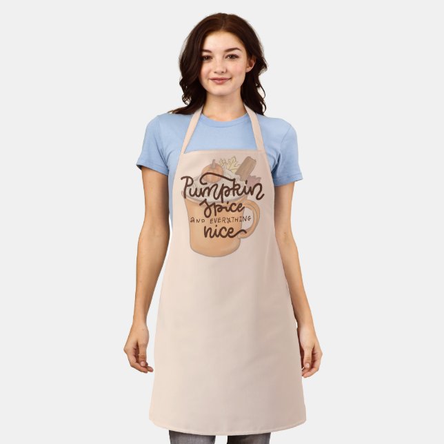 Pumpkin Spice and Everything Nice Apron (Worn)