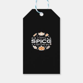 Pumpkin Spice And Everything Nice - Autumn Quote & Gift Tags