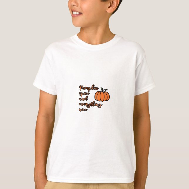Pumpkin Spice And Everything Nice Basic Essential T-Shirt (Front)