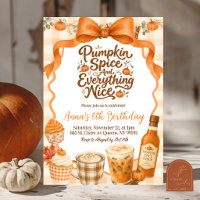 Pumpkin Spice and everything nice birthday