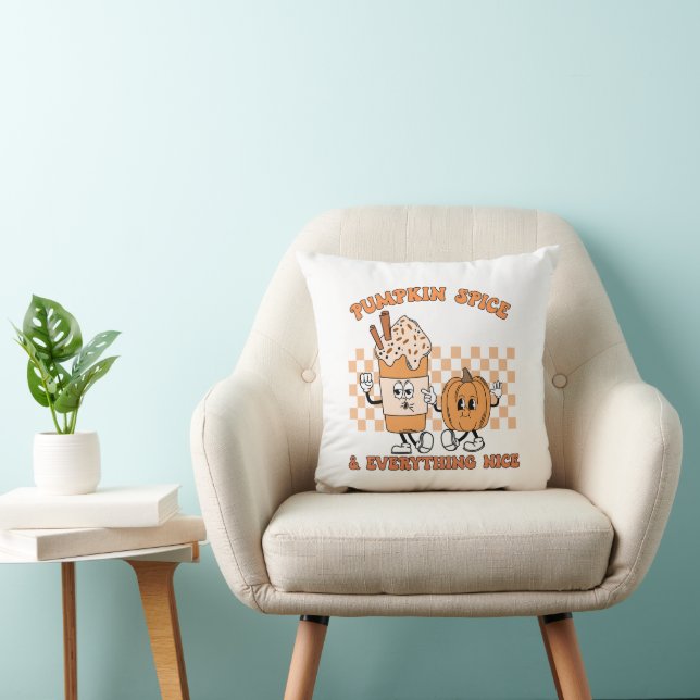 Pumpkin Spice and Everything Nice , Cosy Fall Cushion (Chair)