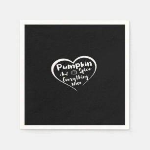 Pumpkin Spice And Everything Nice Cute Pumpkin Gra Napkin