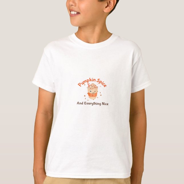 Pumpkin Spice And Everything Nice Cute Sloth T-Shirt (Front)