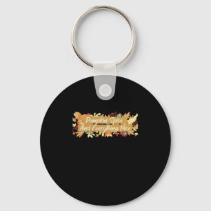Pumpkin Spice And Everything Nice Essential Sloth Key Ring