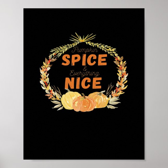 Pumpkin Spice And Everything Nice Essential Sloth  Poster (Front)