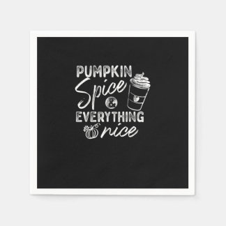 Pumpkin Spice And Everything Nice Fall Coffee Latt Napkin