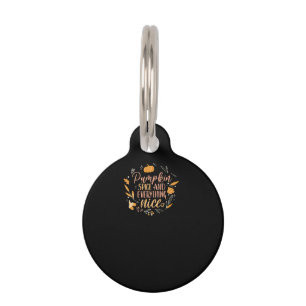 Pumpkin Spice And Everything Nice Fall Meme On Bac Pet Tag