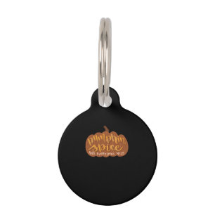 Pumpkin Spice And Everything Nice Fall Vibe Illust Pet Tag
