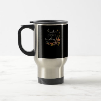 Pumpkin Spice And Everything Nice Funny Slogan Travel Mug