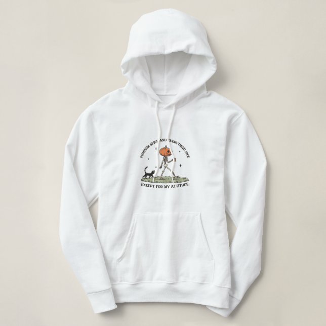 Pumpkin Spice and Everything Nice Hoodie (Design Front)
