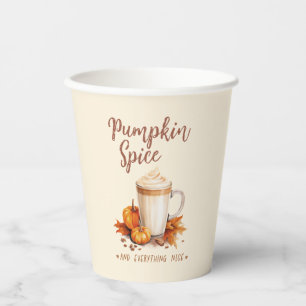 Pumpkin Spice and Everything Nice Paper Cups