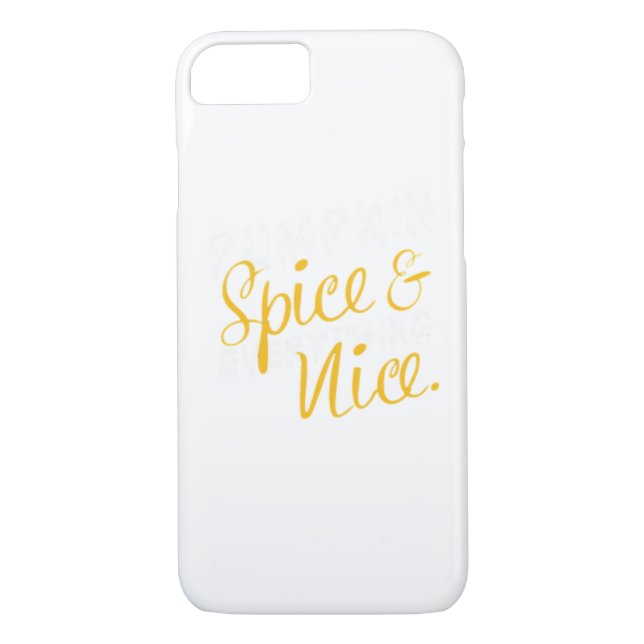 Pumpkin Spice And Everything Nice Print Essential Case-Mate iPhone Case (Back)