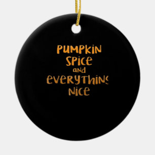 Pumpkin Spice And Everything Nice Sloth Design Ceramic Tree Decoration