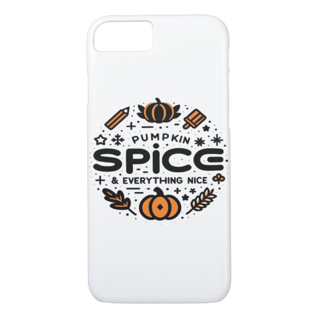 Pumpkin Spice And Everything Nice Trend Slogan Case-Mate iPhone Case (Back)
