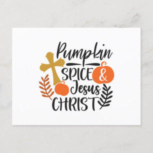 Pumpkin Spice and Jesus Christ1 Postcard